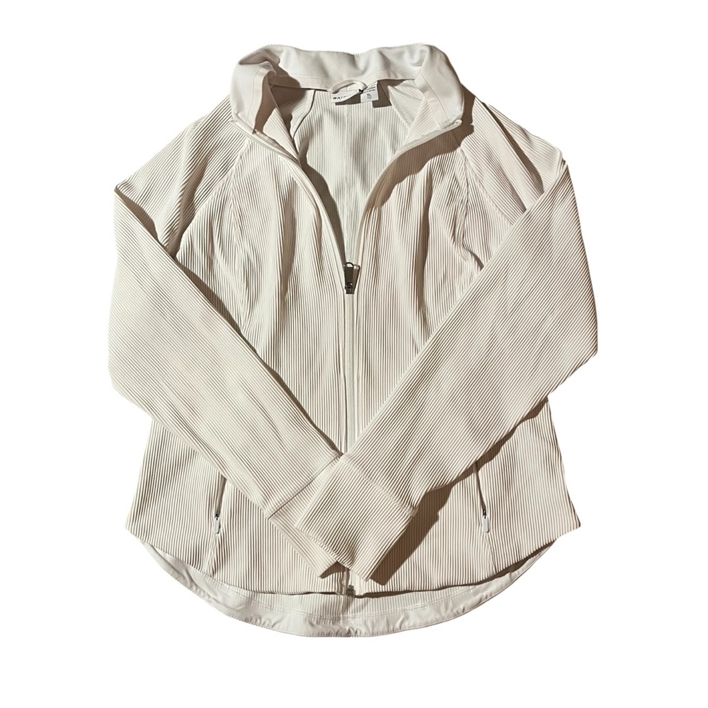 Athleta Salutation Ribbed White Jacket 2.0- Size XL